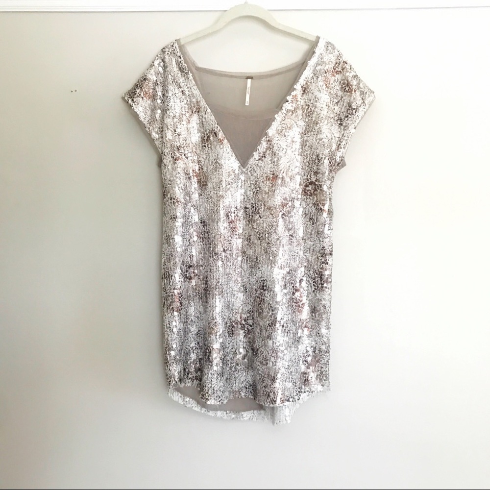 Free People Scaly Sequined Dress